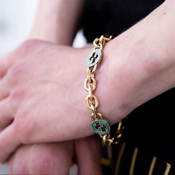 💶GG Copper Gold Fine Crafted Necklace X Bracelet Set💶 UNISEX - Picture 4 of 6